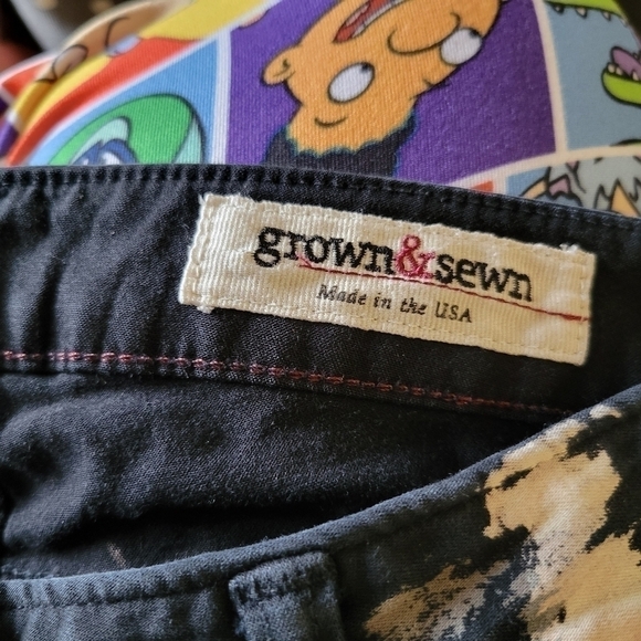 Grown & Sewn Grunge Splatter Paint Skinny Pants Size 26 - Picture 3 of 3